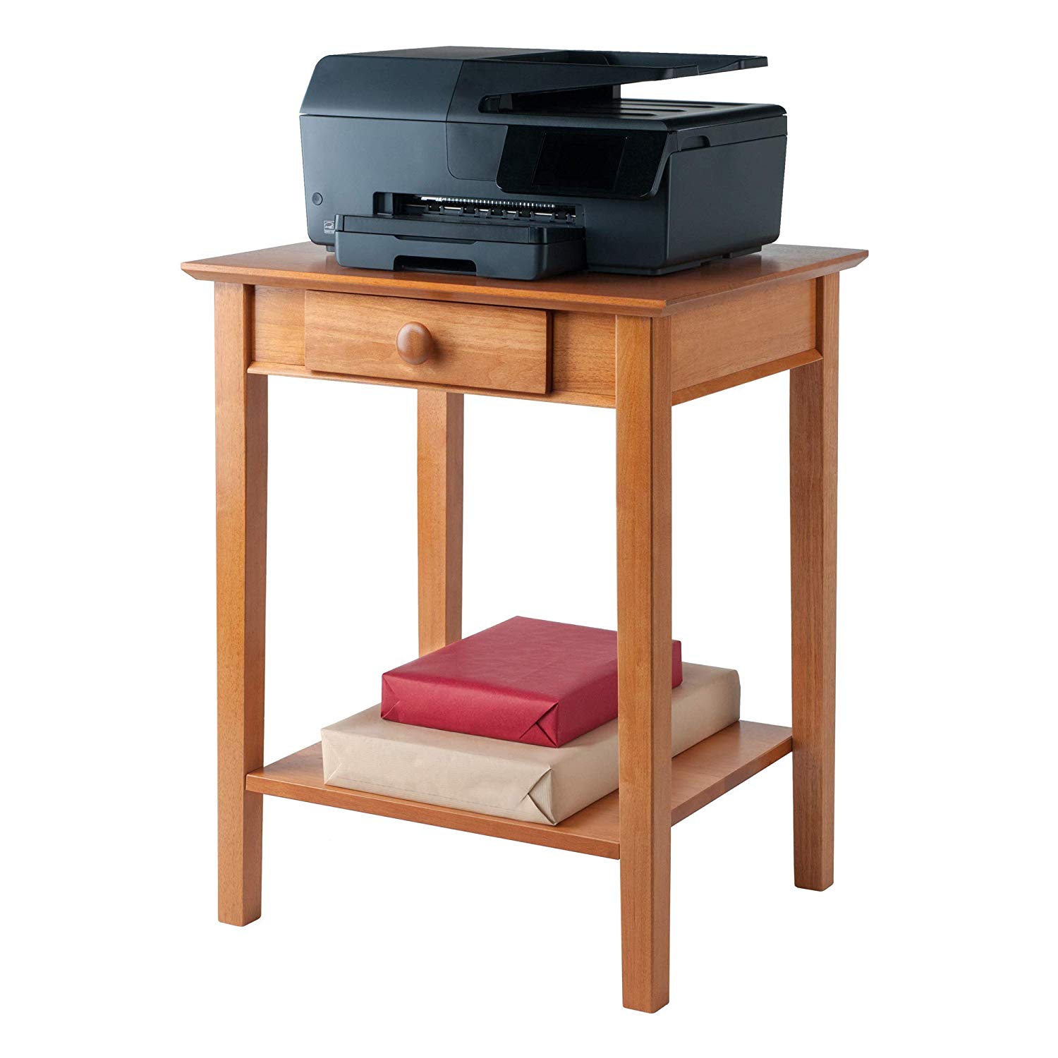 Printtable. Small Printer. Laptop Table with Drawer. Office Printer.