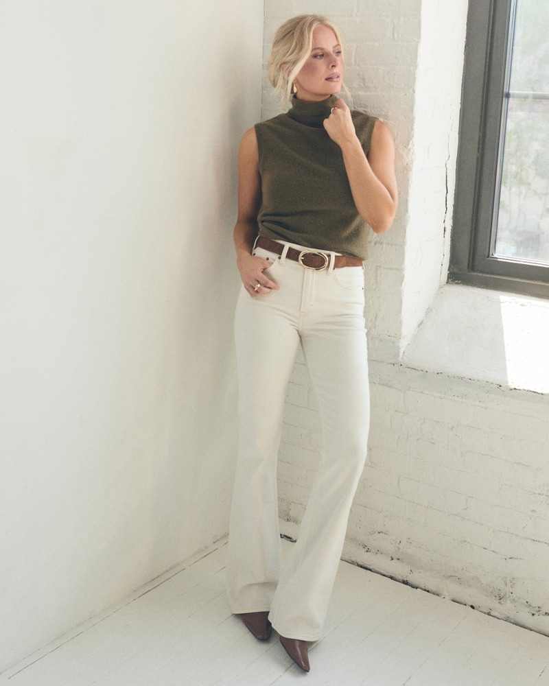 abercrombie, High Rise Bootcut Jean