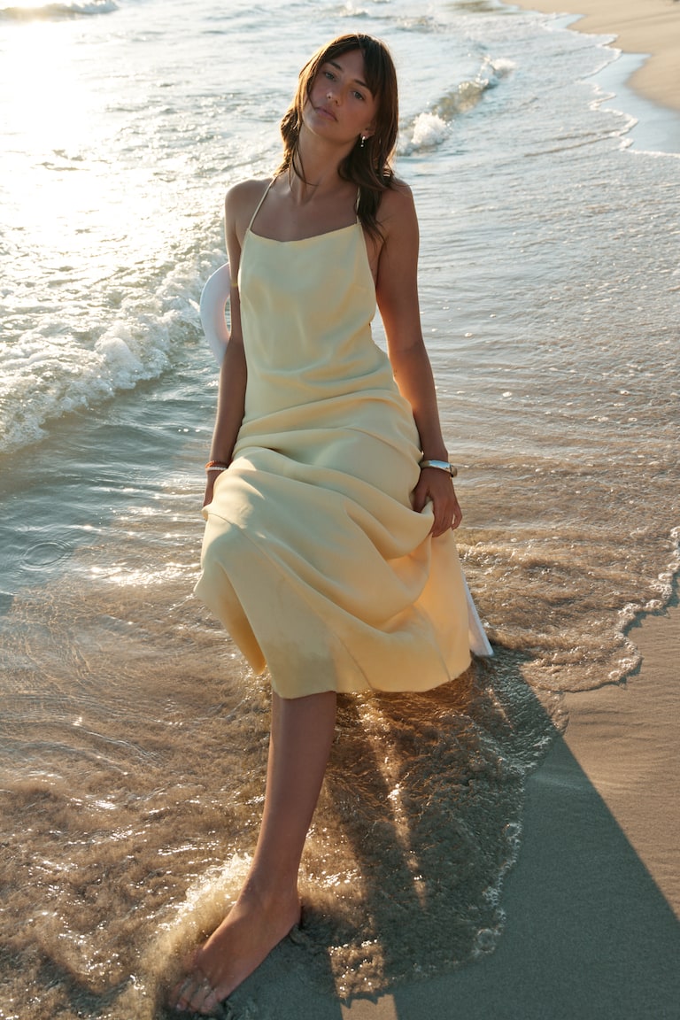 Crêpe Slip Dress