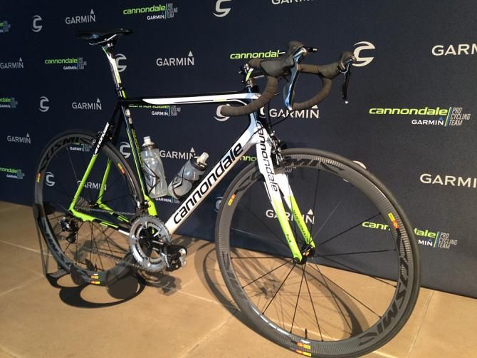 A Cannondale SuperSix at the team presentation in New York