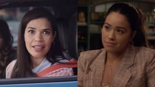 America Ferrera in Barbie and Gina Rodriguez in Not Dead Yet (side by side) 