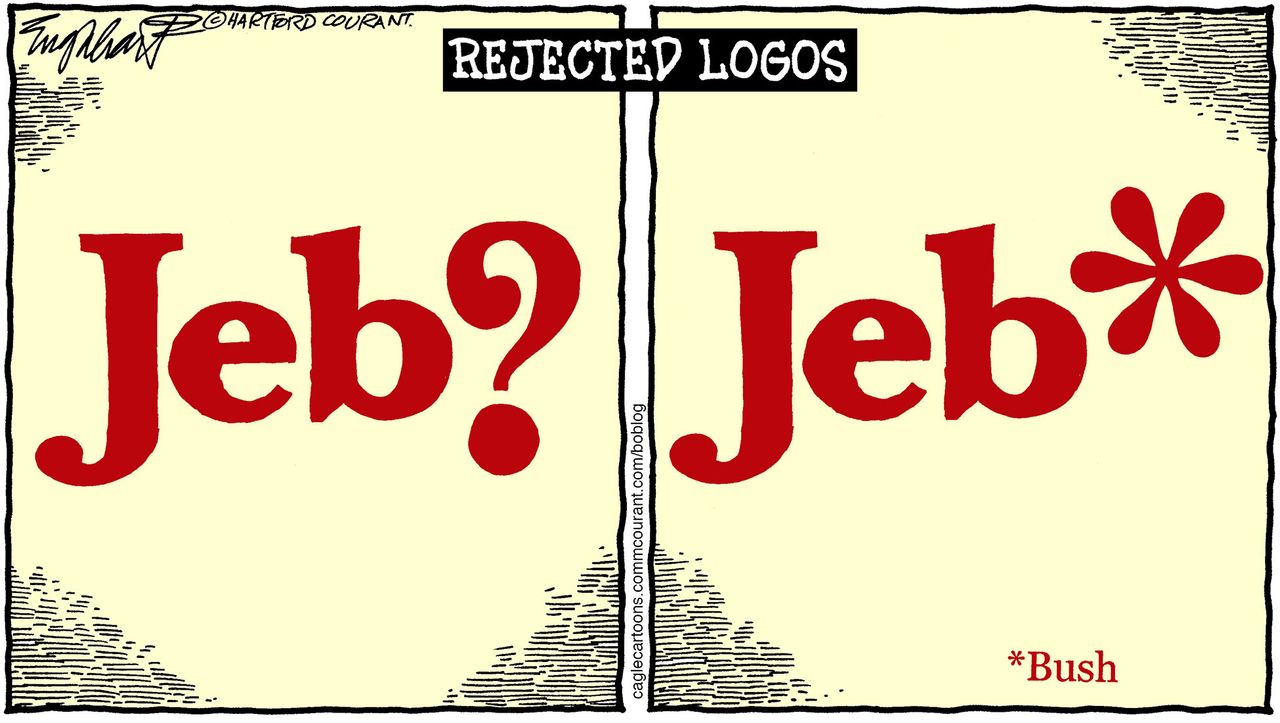 Political cartoon U.S. Jeb Bush 2016