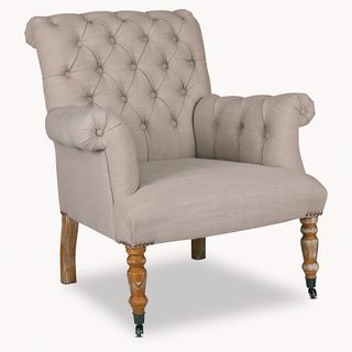 grey colour armchair with white background
