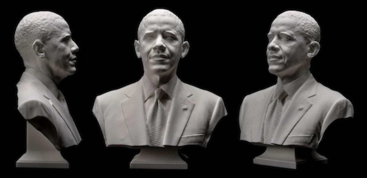 Obama&amp;#039;s 3D-printed presidential bust makes history