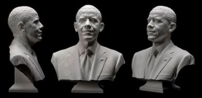 Obama's 3D-printed presidential bust makes history