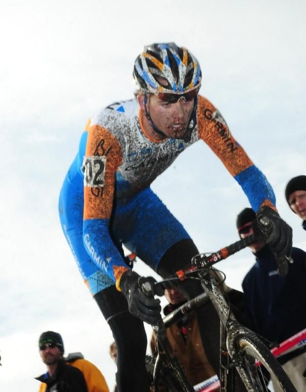 Danny Summerhill (Garmin Felt) beginning a descent.