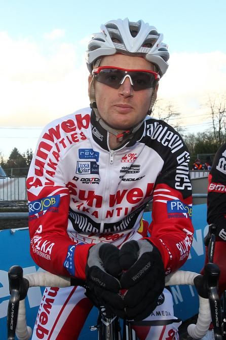 Kevin Pauwels before the start of the GP Sven Nys