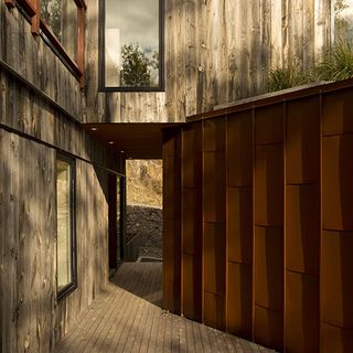 Building with wooden walls