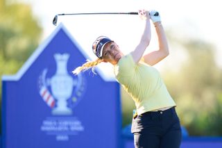 Ludvig Aberg will be supporting Europe and Madelene Sagstrom at the Solheim Cup