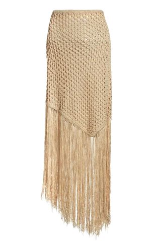 Leona Crochet Fringe Maxi Skirt