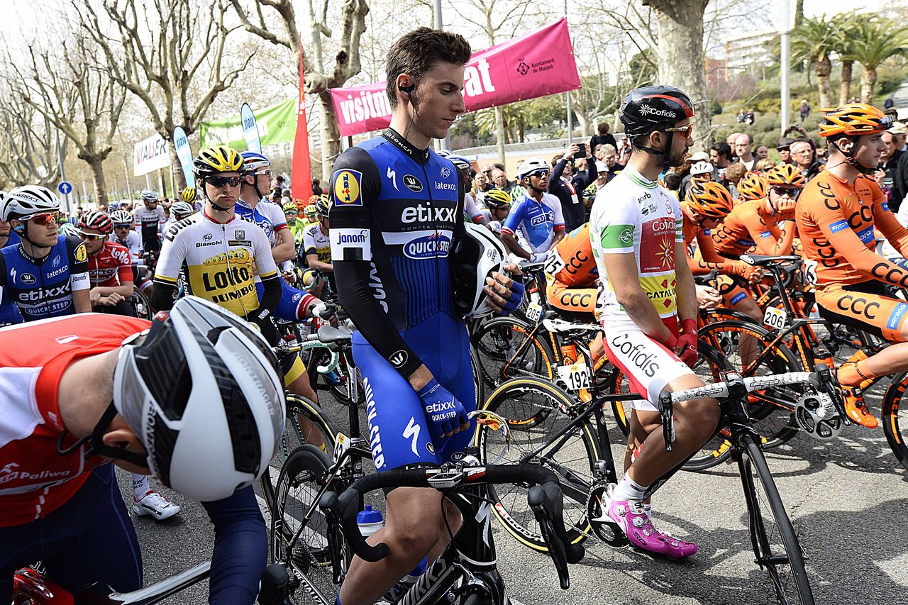 A moment of silence at the start of the Volta a Catalunya