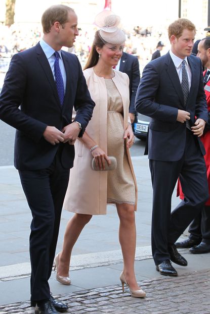 Kate Middleton, Prince William and Prince Harry at the Coronation