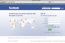 Facebook home page
