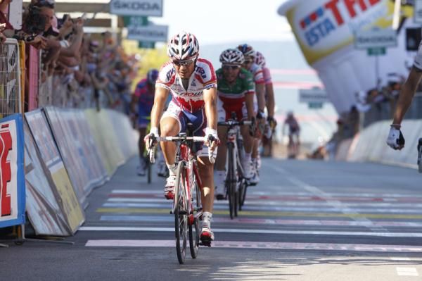 Joaquin Rodriguez Oliver (Katusha Team) takes second on the stage
