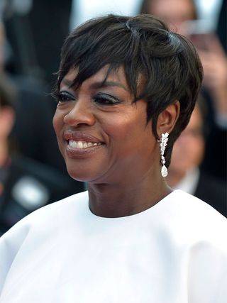 Viola Davis with a pixie haircut