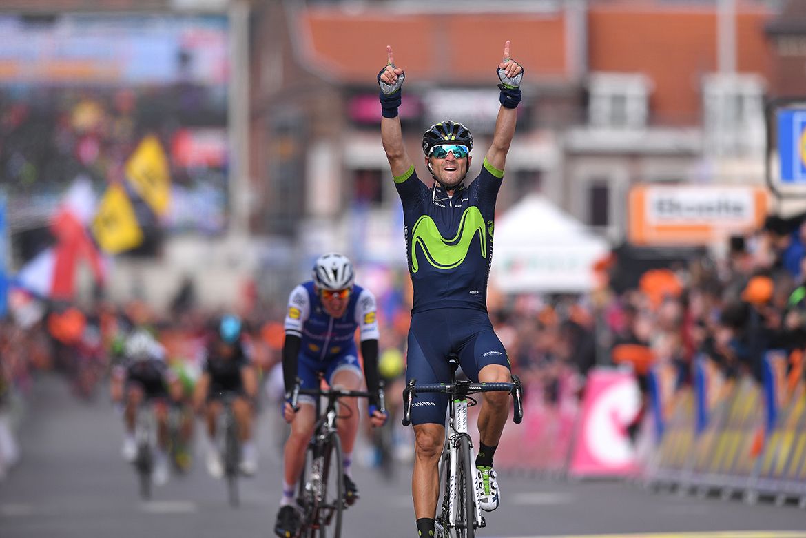 Alejandro Valverde (Movistar) wins his fourth Li&egrave;ge-Bastogne-Li&egrave;ge