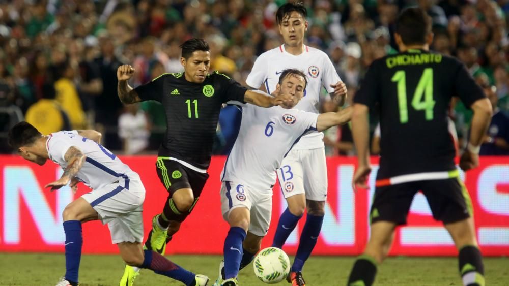 Mexico v Chile Copa America title holders vying for semifinal spot