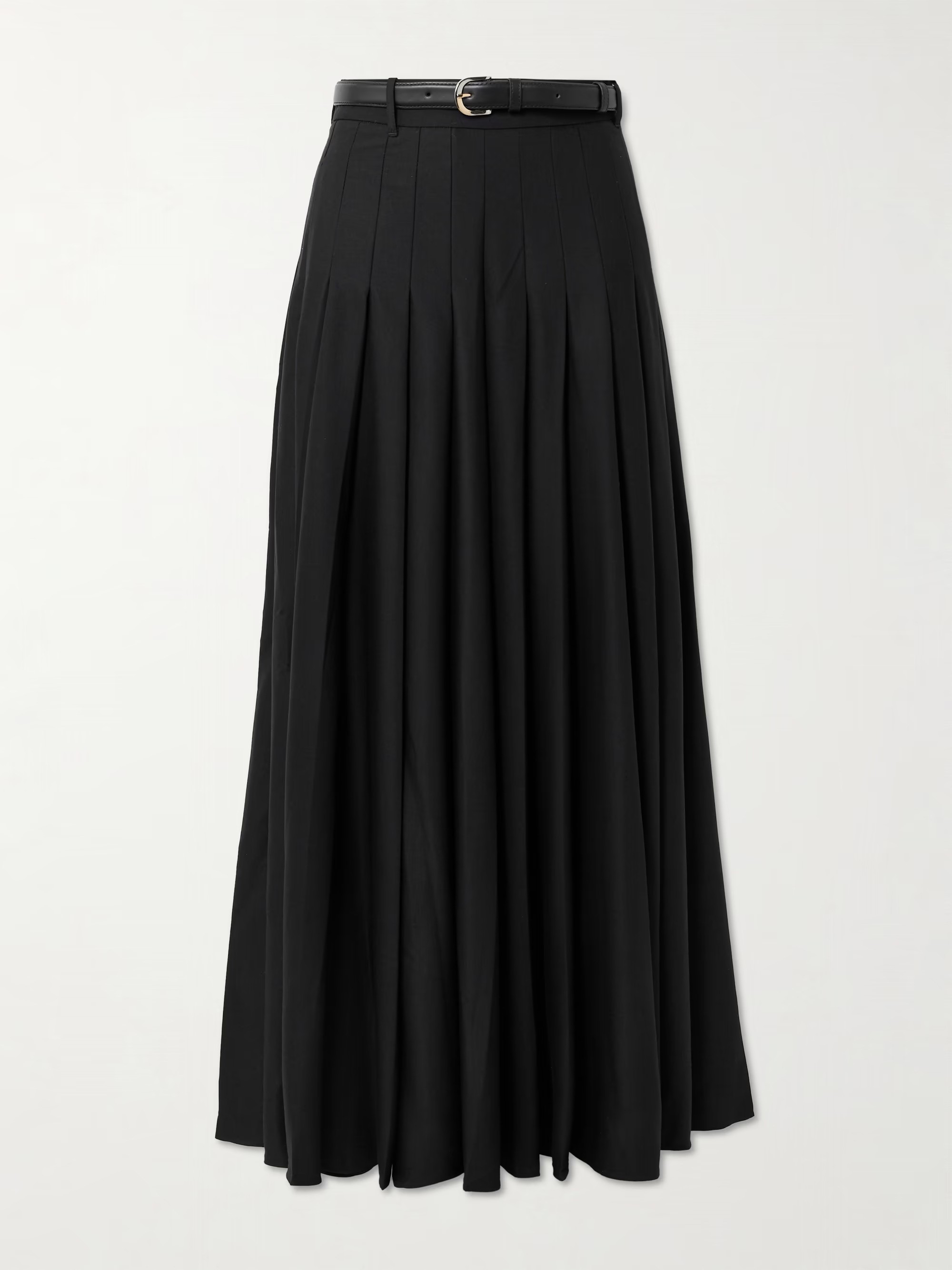 Pleated maxi skirt