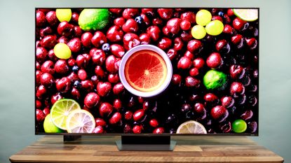 Hisense UR9 RGB Mini-LED TV on a desk