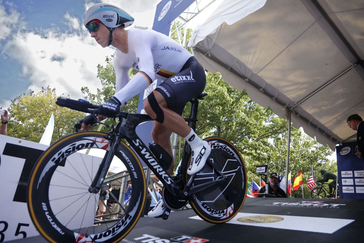 Tony Martin (Germany) leaves the start house