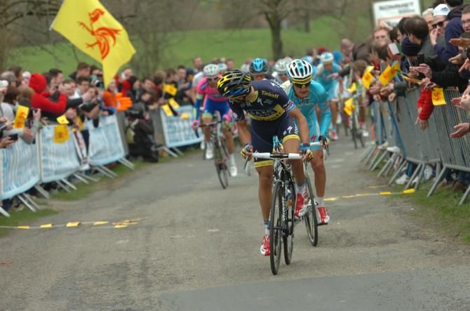 Alberto Contador (Team Saxo-Tinkoff) attacked but didn't have the form