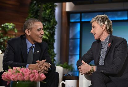 Ellen Degeneres With Barack Obama 