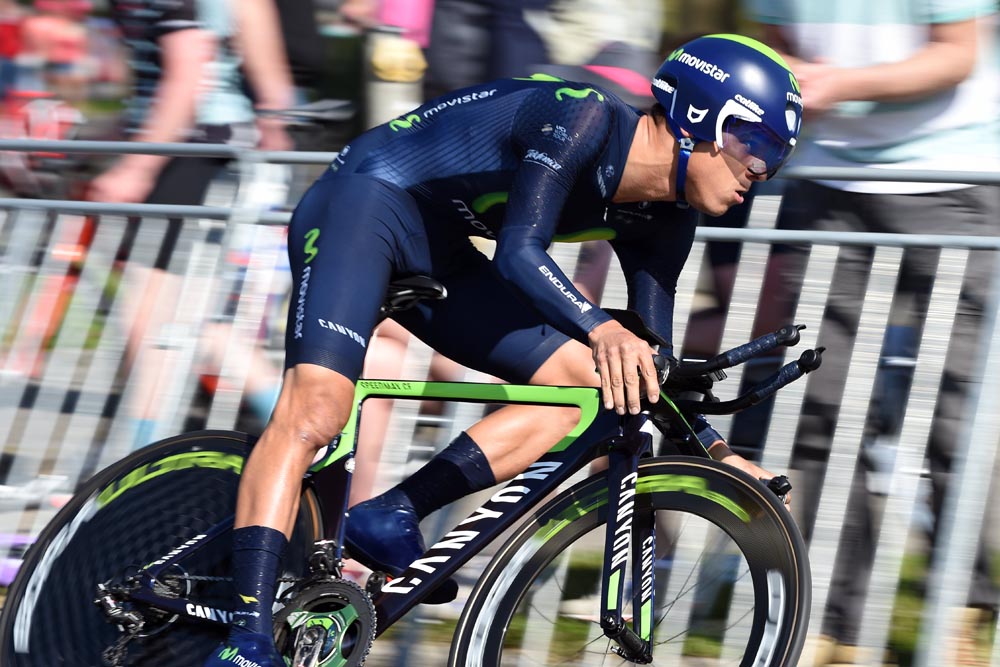 Andrey Amador on stage one of the 2016 Giro d'Italia