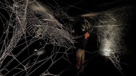 World(ing)WideWeb(s).Life, 2023. Installation view at Tomás Saraceno In Collaboration: Web(s) of Life, Serpentine, London, 2023