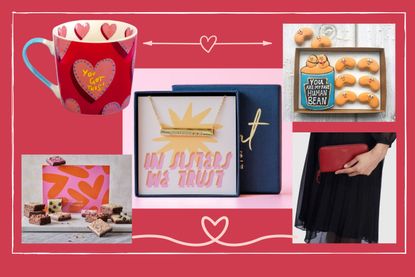 Galentine's Day gifts: a collage of images of the items included in our guide to the best Galentine's gifts for 2023