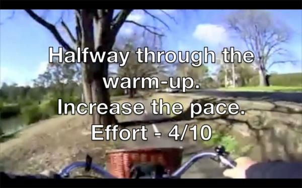 Each video starts with a proper warm-up and ends with an easy cool-down.