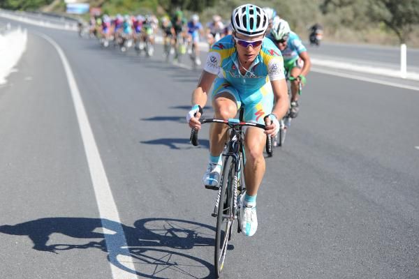 Alexander Vinokourov (Astana) on the attack
