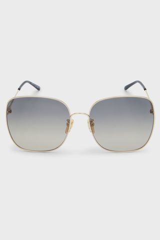 Gradient Square Metal Sunglasses