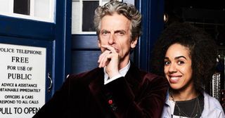 Doctor Who’s Peter Capaldi and Pearl Mackie (Ray Burmiston/BBC One)