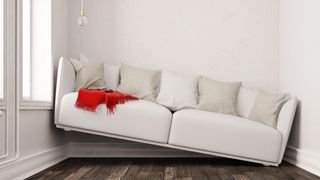 Big sofa in small space
