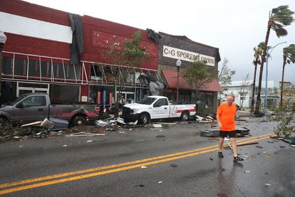 Storefronts in tatters after Hurricane Michael