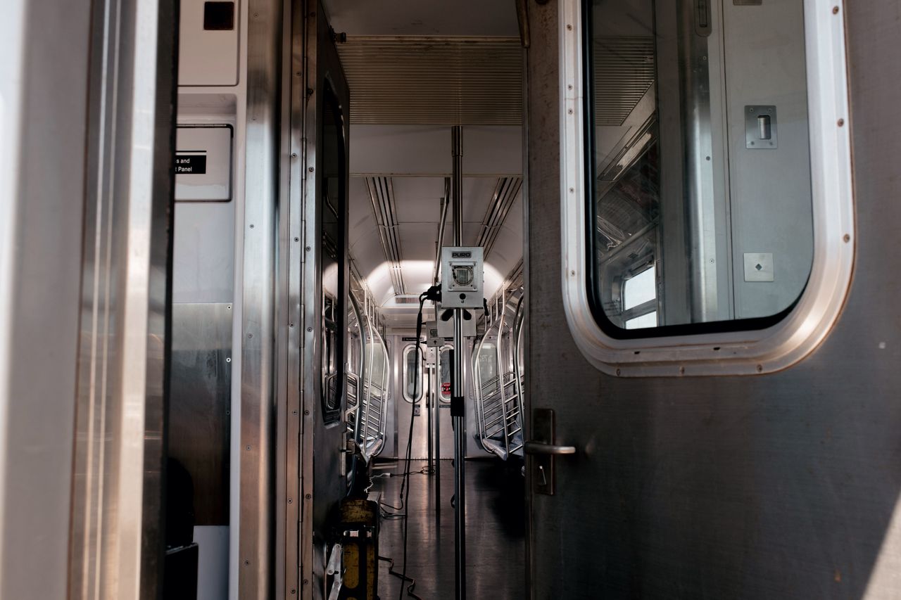 A Puro automated ultraviolet disinfection system in NYC.