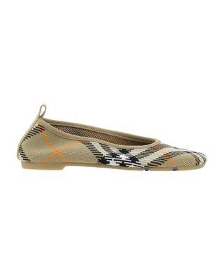 Best Price on the Market at Italist | Burberry Check Baby Ballerinas