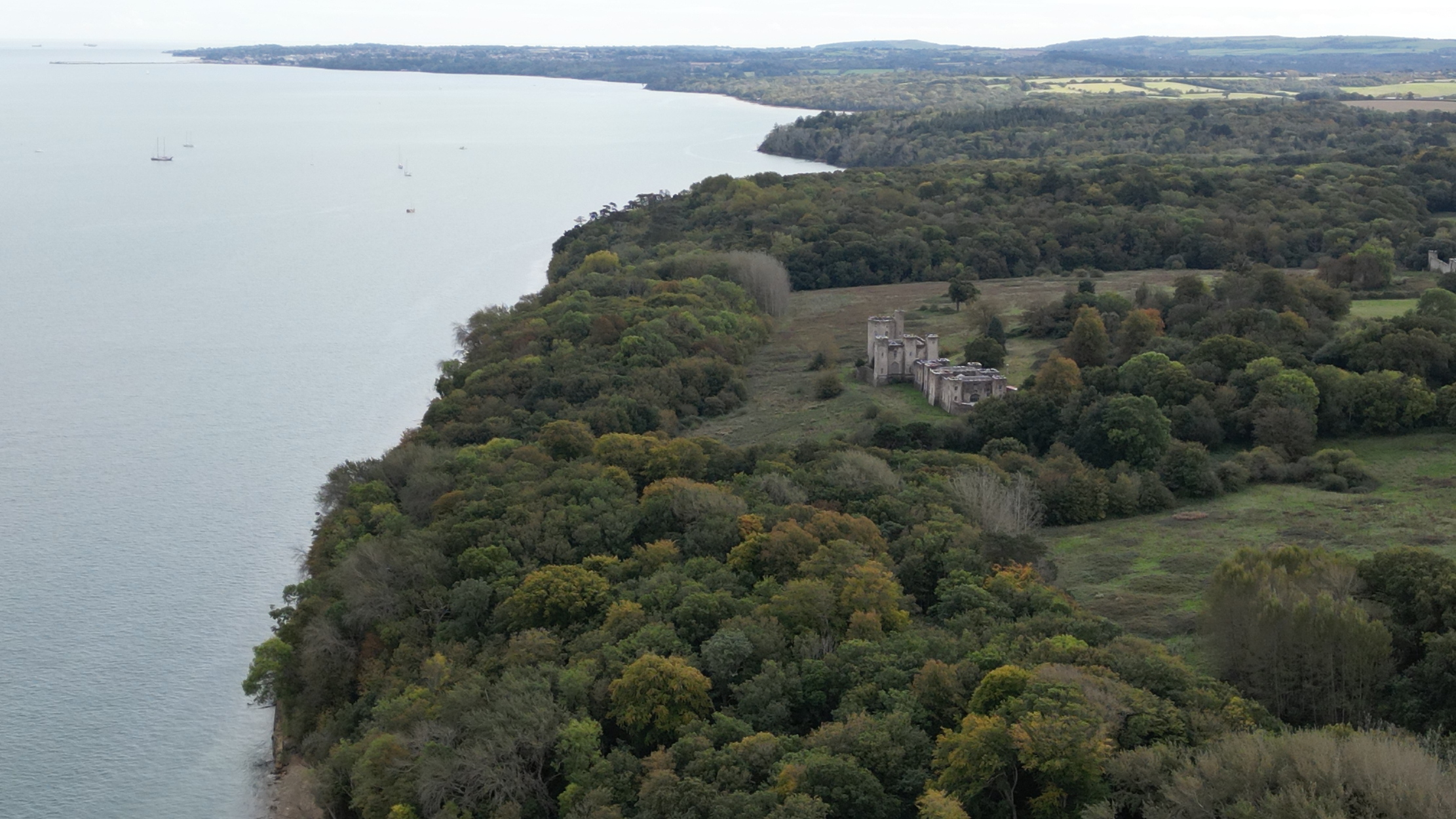 Images of the mildly derelict Norris Castle on the Isle of Wight