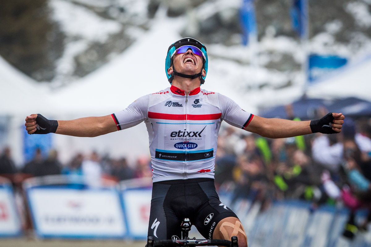 Julian Alaphilippe (Etixx-Quick Step) wins atop Mt. Baldy