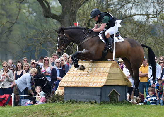 Simon Grieve riding Cornacrew GBR during the Cross Country phase of The Mitsubishi Motors Badminton Horse Trials at Badminton in Gloucestershire, UK on 7th May 2016