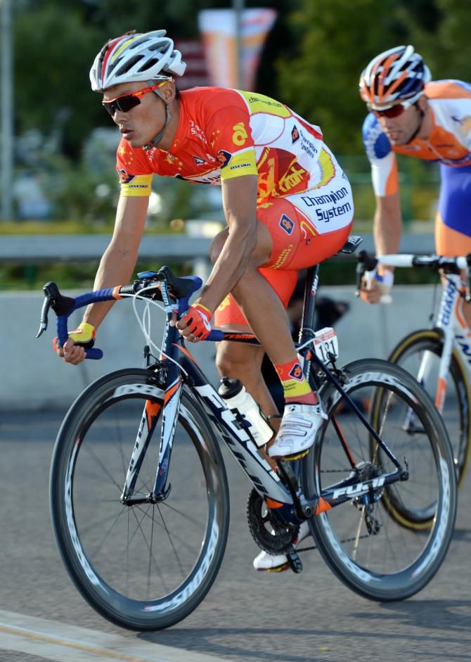 Gang Xu on Stage 1 at the 2012 Tour of Beijing