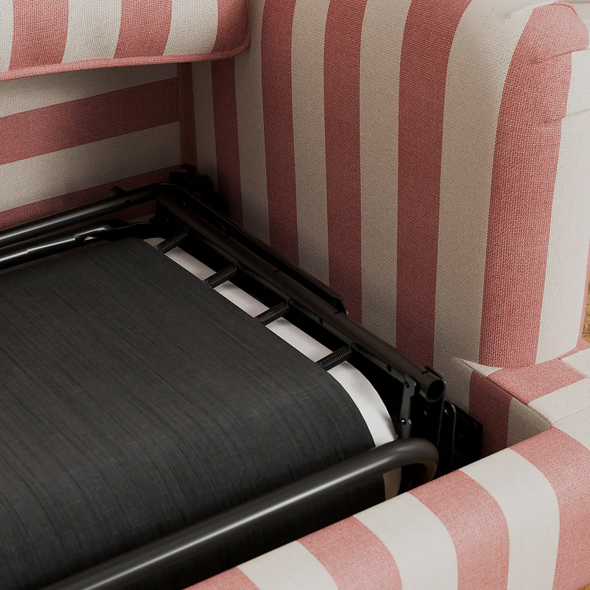 Dunelm Beatrice II Woven Stripe Sofa Bed pull-out