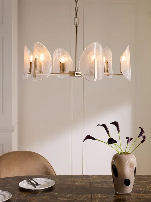 Brass Aura 6 Light Chandelier Ceiling Light