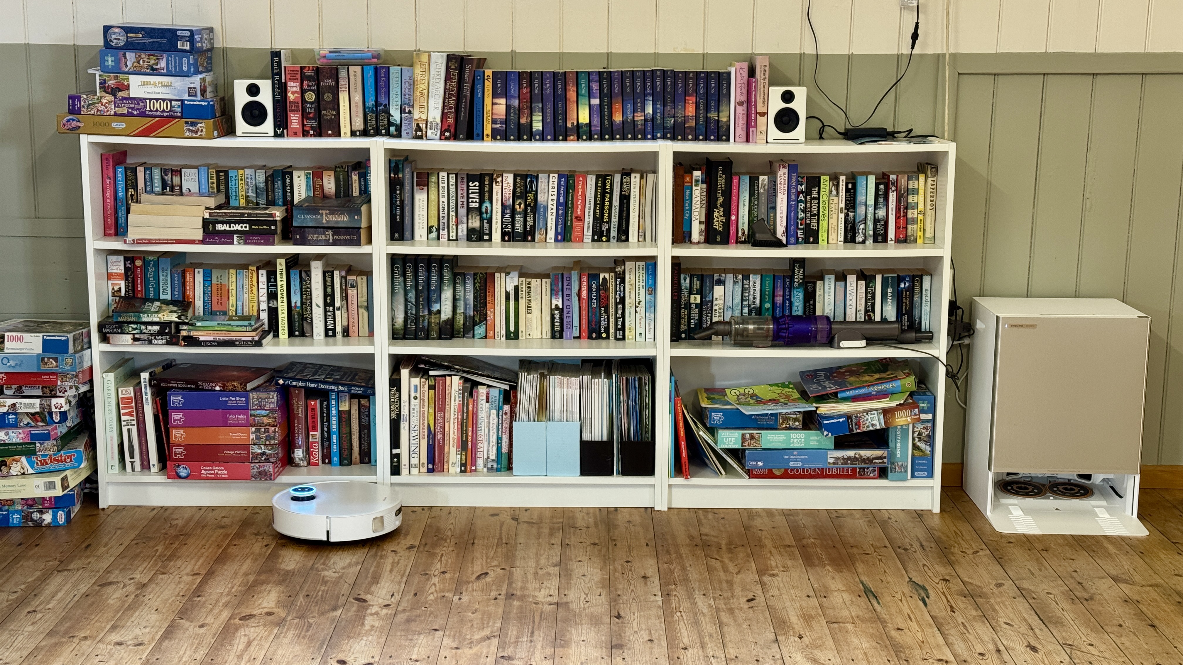 Dreame Matrix10 Ultra robot vacuum on a wooden floor