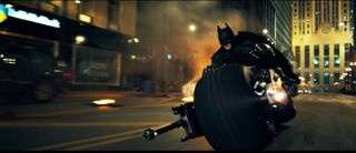 Christian Bale as Batman.