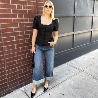 Editor Natalie Gray Herder WearingReplica Store Outfit