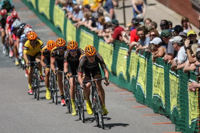 Tom Zirbel (Optum) was on the front again today to keep the team in control.