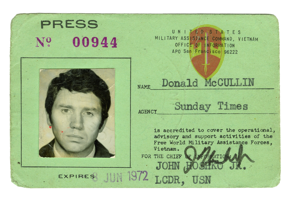Don McCullin press card