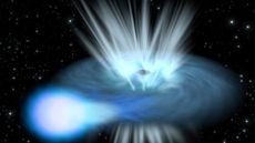 Artists impression of a black hole destroying a nearby star. The researchers believe such a collision may be responsible for this new type of explosion.