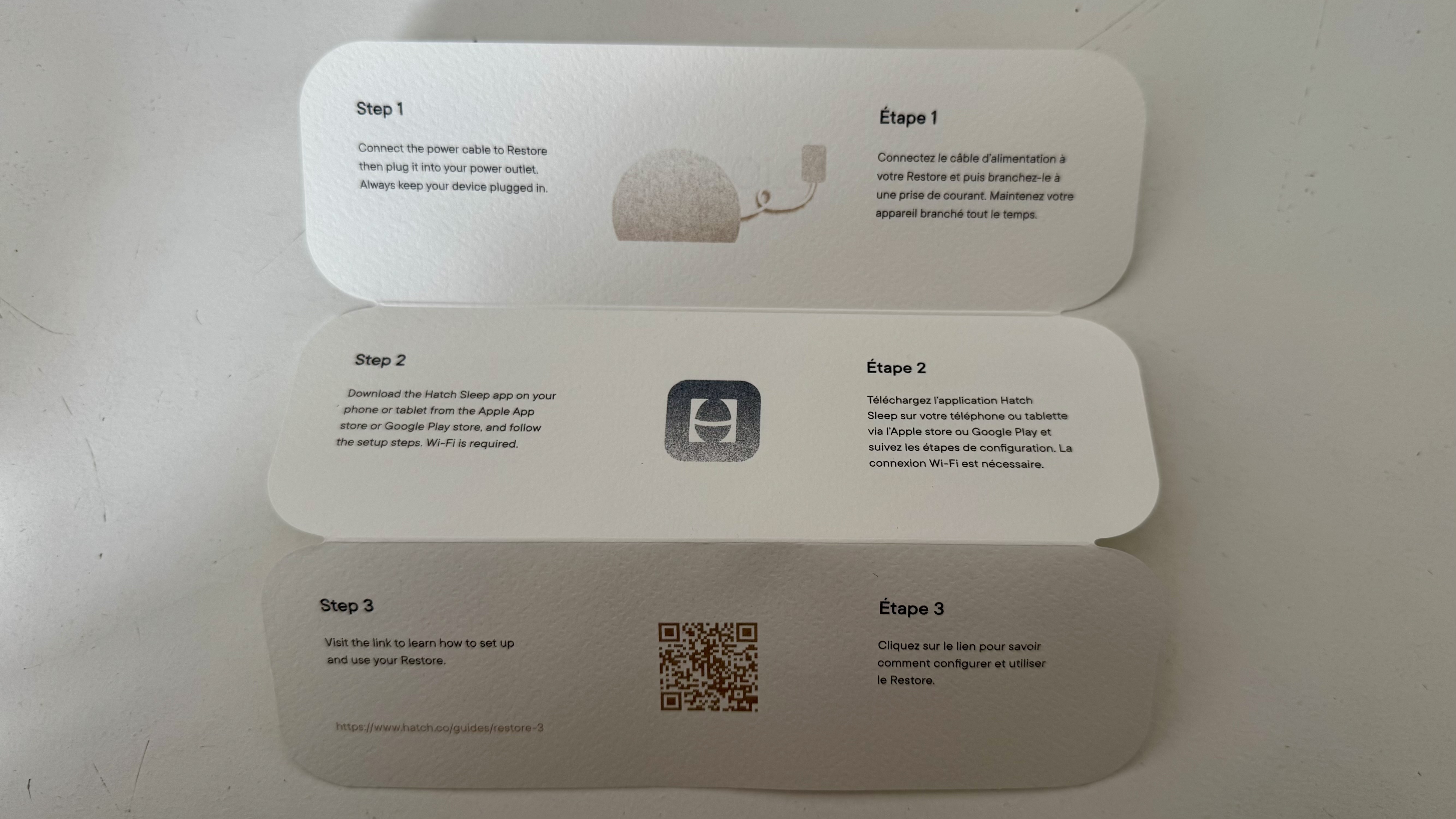 Unboxing of Hatch Restore 3